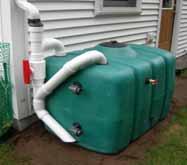 Rainwater harvesting Rainwater harvesting systems capture runoff from rooftops and store the water in barrels, tanks, or underground cisterns, to be used for purposes that do not require the same