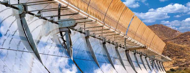 Solar parabolic trough technology Ecologically and economically attractive Parabolic trough power plants have been in use for over two decades.