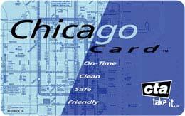 Regional transit ticketing scheme; 26 operators linked Chicago Card Chicago Only