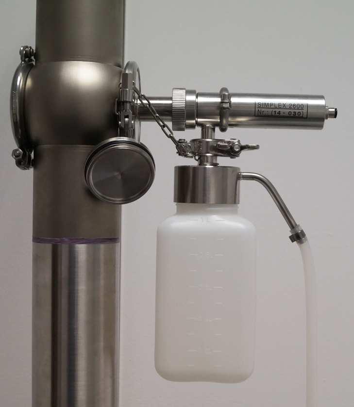 3. Bottle connection Stericap-variants For special versions for filling the testing material,