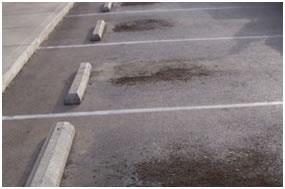 gasoline seepage in parking lots and garages