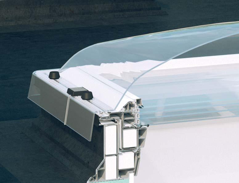 FLAT ROOF WINDOW STRUCTURE THERMAL INSULATION Flat roof windows are designed and constructed using the highest quality materials, innovative solutions and with impeccable aesthetics in mind.