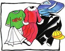 Reading Read the following passage. Mina s dress is red. Her scarf is white and her T- shirt is green. Her brother, Ali has a yellow cap. He has a black jacket and a blue T- shirt.