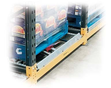minimum of fork lift truck movements required to handle the flow of goods.
