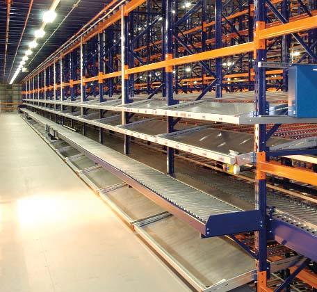 live storage carton flow racking By using Link 51 live storage systems, order picking times are reduced and