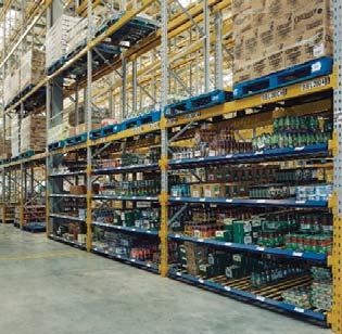 of the throughput and stock levels of goods can be easily maintained.