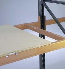 within a pair of stepped beams providing minimising the shelf