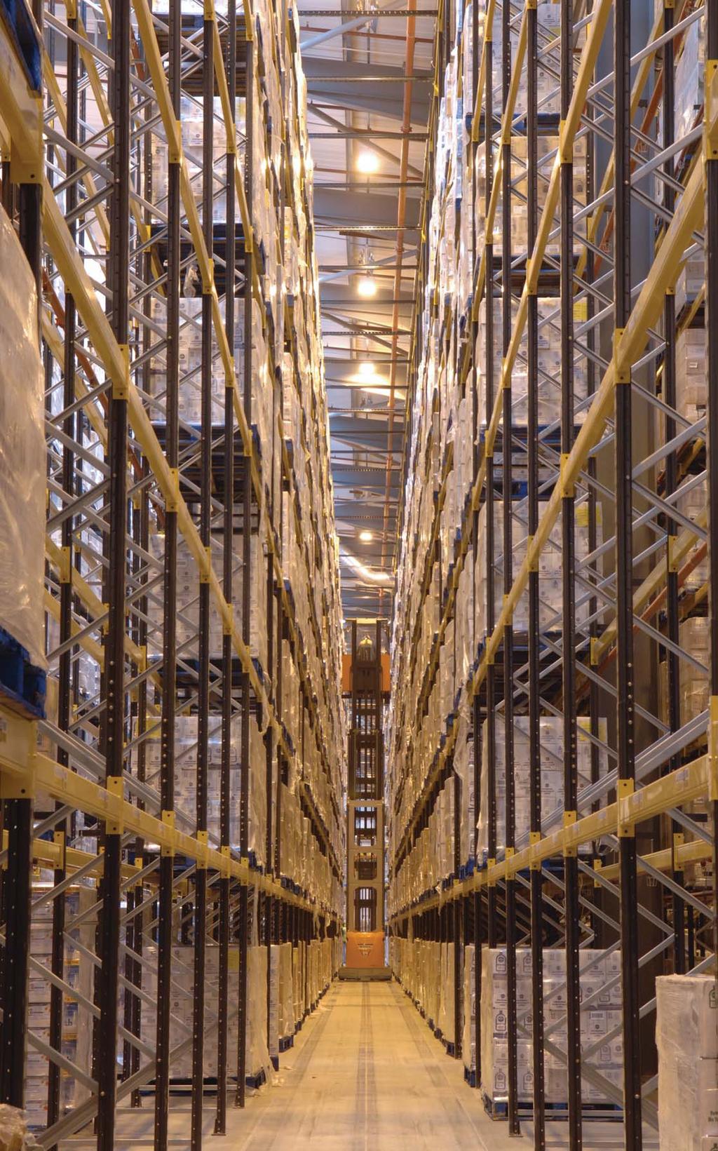 aisle racking is precision designed for safe, efficient load handling within the tight confines of these