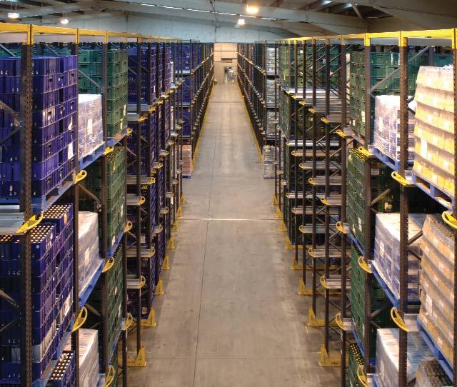 Access to individual pallet loads Specialised handling equipment None required Ease & speed