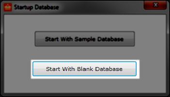 2.2. Blank database If you choose to start with a blank database, all the details such as company name, shop name, Items, customers have to be entered manually.