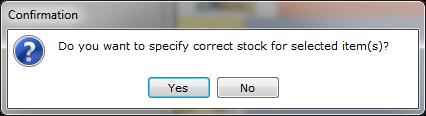 you can do stock correction to match the system and actual stock.