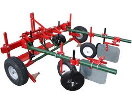 leveling bar and 3 point hitch. Drip irrigation attachment is also available.