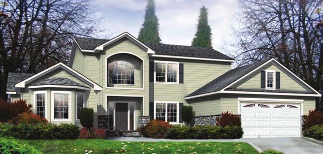 Model 2033 Captiva Exteriors depicted may be shown with optional features and site attachments done