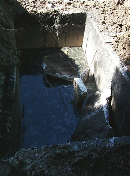 Poor tank quality can destroy an entire wastewater system Collapsed polyethylene