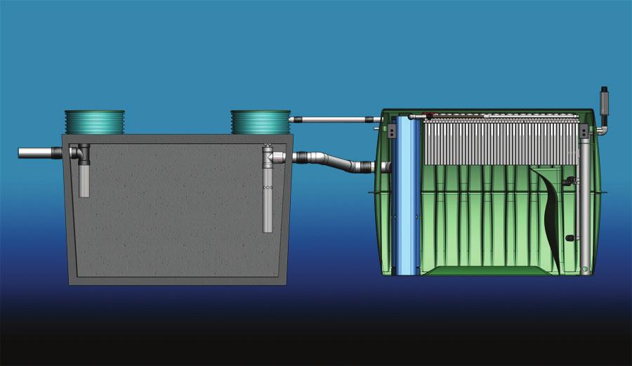The System An AdvanTex RT Treatment System contains four major components: The septic tank, recirculation tank, the AdvanTex fi lter, and the pumping and control system.