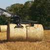 It can lift, rotate and drop the bale without constantly re-positioning the tractor.