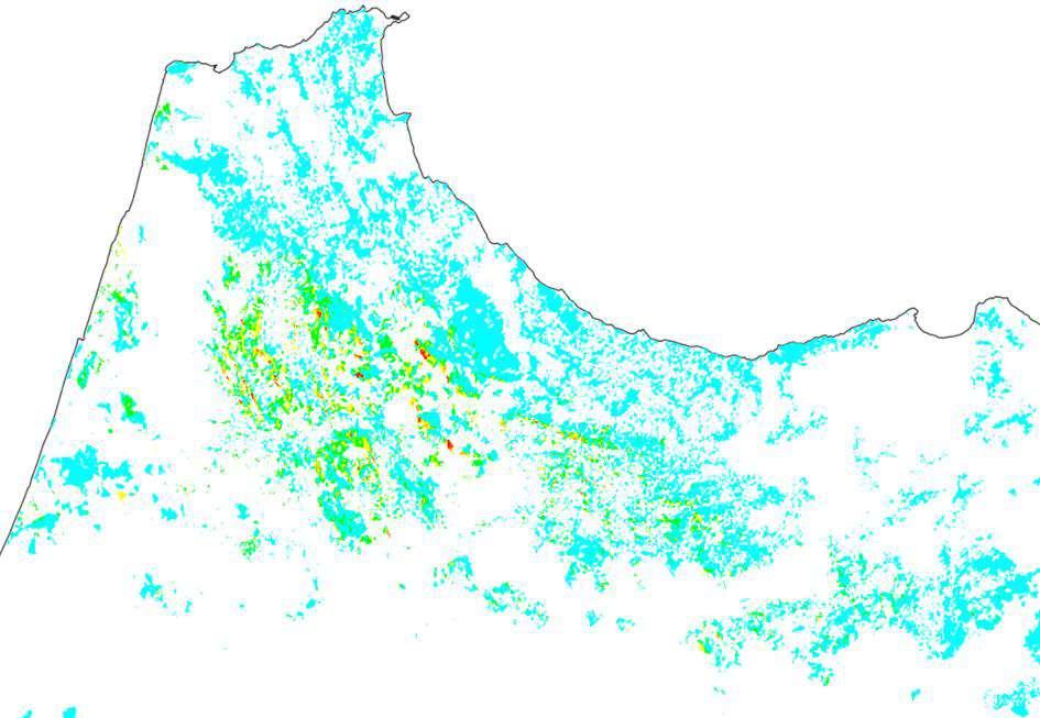 Producing Forest Fire Risk Maps at (day-1 and day-2) By combining statics (Land &