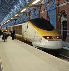 Famed for it s recently introduced Eurostar train service to continental Europe, the need to accommodate the unusually long Eurostar trains necessitated the extension of the architecturally iconic