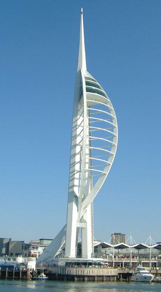 RLSD Architectural Impact Across the UK Spinnaker Tower, Portsmouth Location: Portsmouth Harbour, Portsmouth, United Kingdom Status: Complete Completion Date: 2005 Height: 170 metres Floor Area: