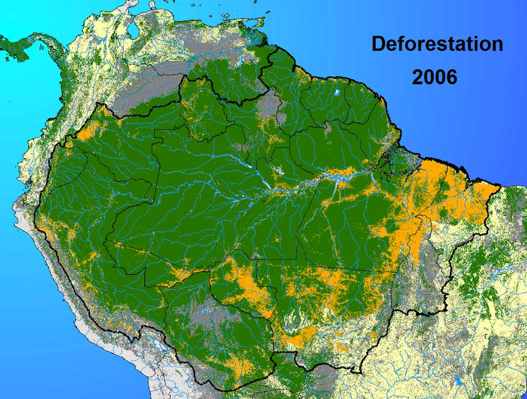 The fate of the Amazon under a BAU scenario SimAmazonia.