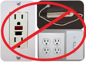 Storage Unit Power Supply Do not use multi-outlet power strips Do not use outlets with