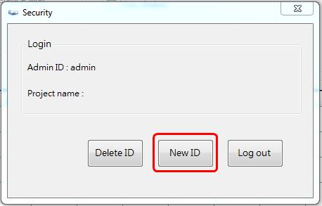 Log out system Create a new ID This function can be