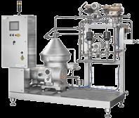 Alcoholic beverages Juice, wine and sparkling wine clarifier Fats & Oils Separator for corn oil recovery Dairy Milk separator with automatic cream standardization system Available in hermetic,