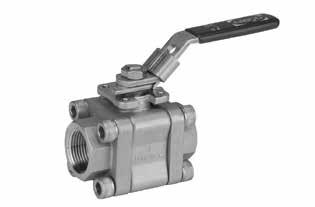 One, Two, and Three-Piece Stainless Steel Ball Valves Illustrated Index One-Piece Stainless Steel Ball Valve 2000 lb. CWP Two-Piece Stainless Steel Ball Valve 2000 lb.