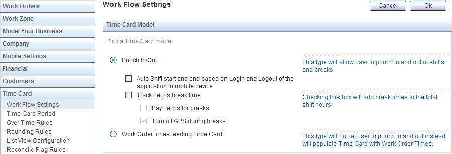Optional Set Up Time Card Module (optional add-on) There are four steps to configure the Time Card Module. 1.