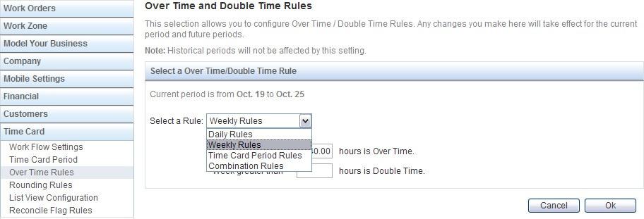 3. Then you will configure your system to programmatically apply your overtime rules.