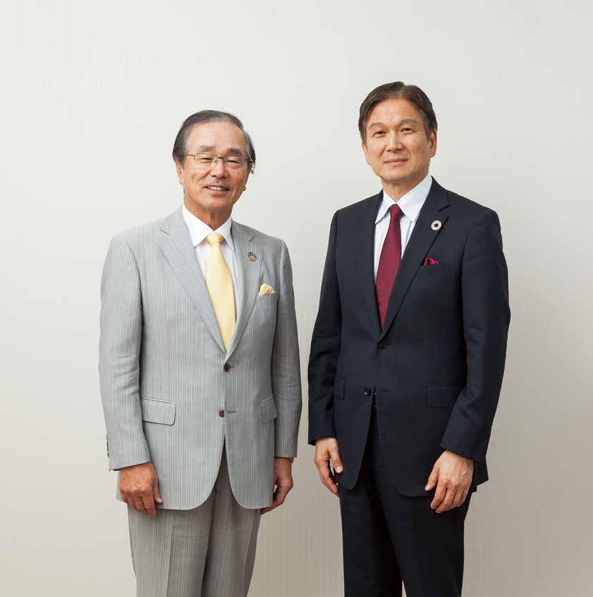 An Interview with Our CEO and COO Takao Tsuji Shoichiro Eguchi Representative Director of the Board, Chairman, Chief Executive Officer (CEO) Since the launch of the new management structure in June