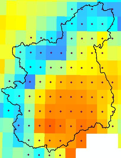 limate change impacts over Upper Po 22 LIMATE SENARIOS REMO and RegM3 Precipitation and Temperature REMO T (K) - 1 ST