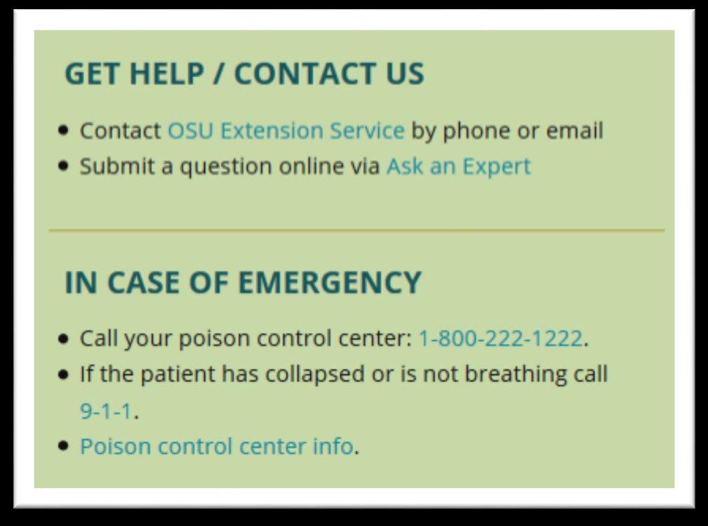 OSU Extension Service SOLVE PEST PROBLEMS Project Description The purpose of Solve Pest Problems is to reduce the impacts of pests and pest management practices on people and the environment in
