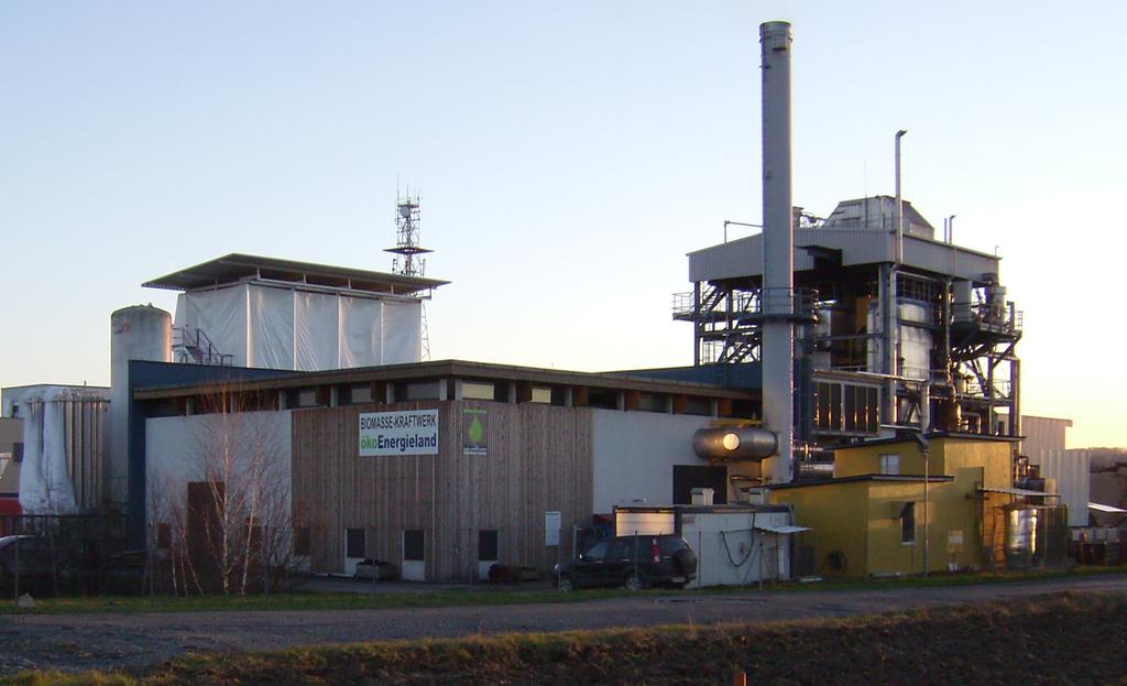 Biomass gasification plant in Guessing Biomass gasification