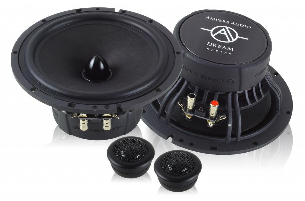 P a g e 10 AA-6.5C 100w rms 6.5 Component Set Ampere Audio 6.5c Dream Series speaker system features a 25mm silk dome tweeter that resides in a hardened plastic housing. The 6.