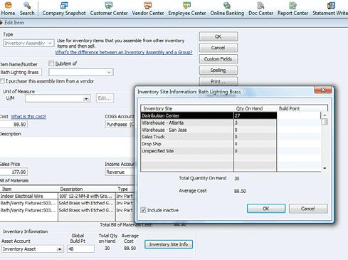Sophisticated Inventory Track the quantity and value of inventory in multiple locations right within QuickBooks by adding QuickBooks Solutions Advanced Inventory.