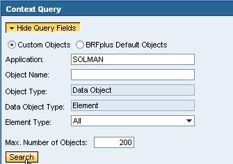 2. Search for context data objects which
