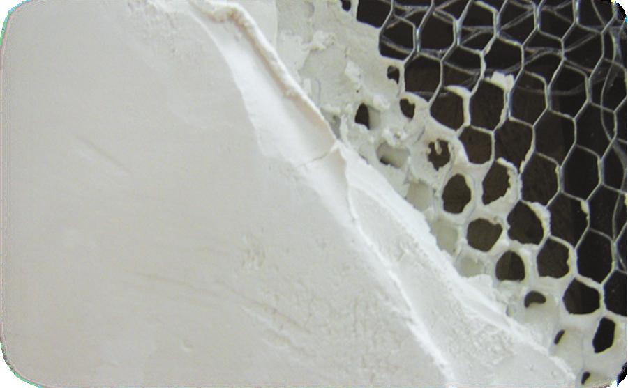 Phillips Self-Furring Diamond Mesh Lath is used extensively in stucco work as plaster reinforcement over interior masonry