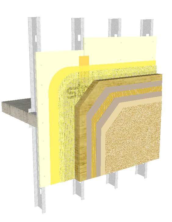 Floor Line Without Deflection Detail No.: 56s.40 CAE StoGuard Air and StoGuard Air and Joint Treatment Mineral Wool Insulation Board (See Note 5) Structure 1.