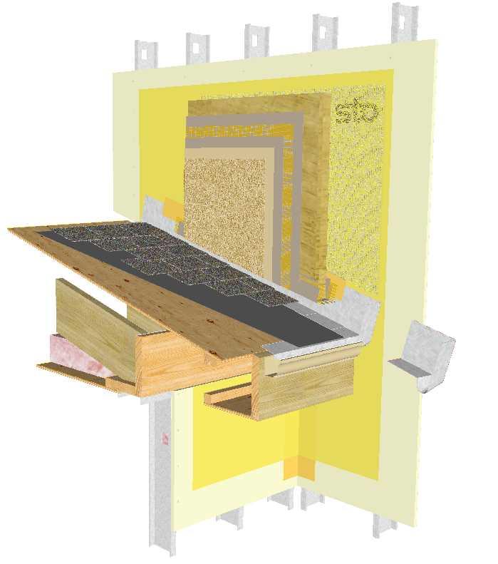 Diverter Flashing at Roof/Wall Abutment Detail No.: 56s.62 CAE StoGuard Air and Sto Base Coat (with Sto Reinforcing Mesh Embedded) Sto Primer (Optional) Step Flashing Terminate StoTherm ci 2 in.
