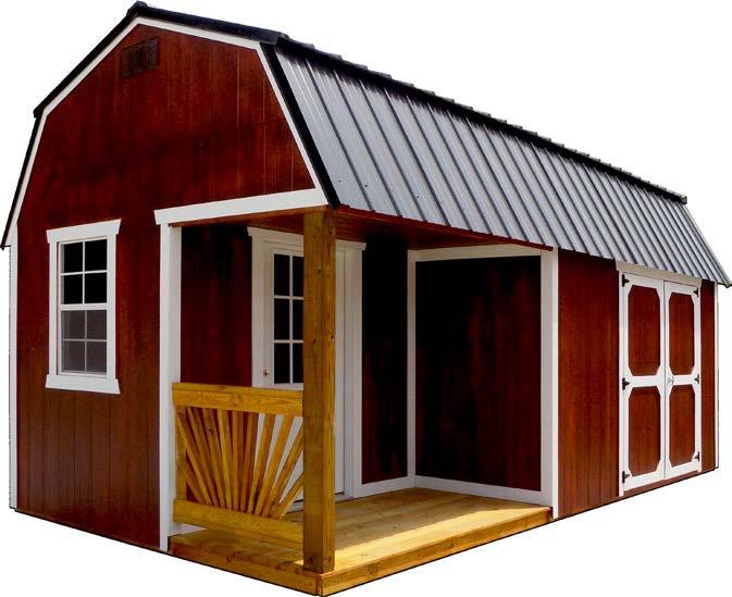 Building must   Includes 9 lite window door, porch, porch