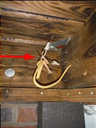 April 1, 2016 Page 21 of 25 There is a disconnected wire noted under the deck. Disconnected wires should be removed or properly terminated.