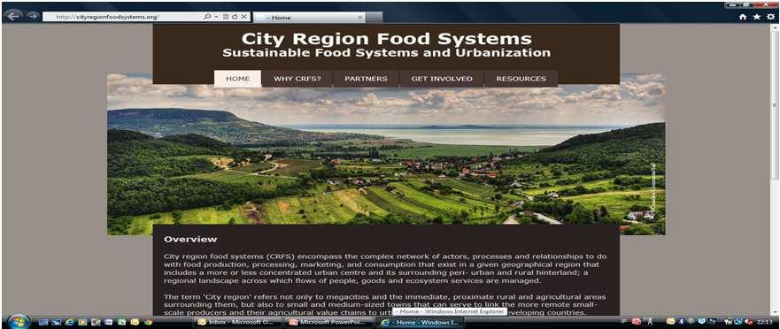 the Cities Programme: Building food secure and