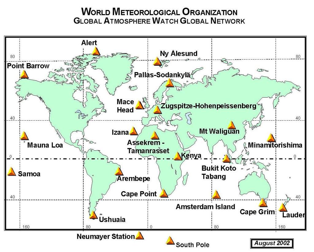The Global Atmosphere Watch (GAW) programme take place in 1989