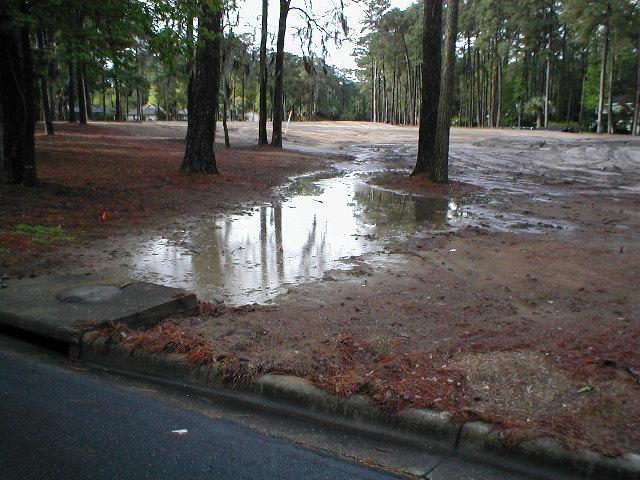 Stormwater run off from a