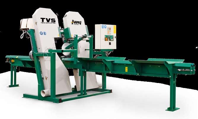 Small Log Processing TVS Twin Vertical Saw The TVS uses the same cutting technology as our top end sawmills. With 600 mm belted wheels and a 4.