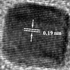 TEM images and particle size distributions of Pt-Pd