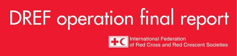 Caribbean: Drought DREF operation n MDR49005 GLIDE n DR-2010-000029-TTO 28 June 2010 The International Federation s Disaster Relief Emergency Fund (DREF) is a source of un-earmarked money created by