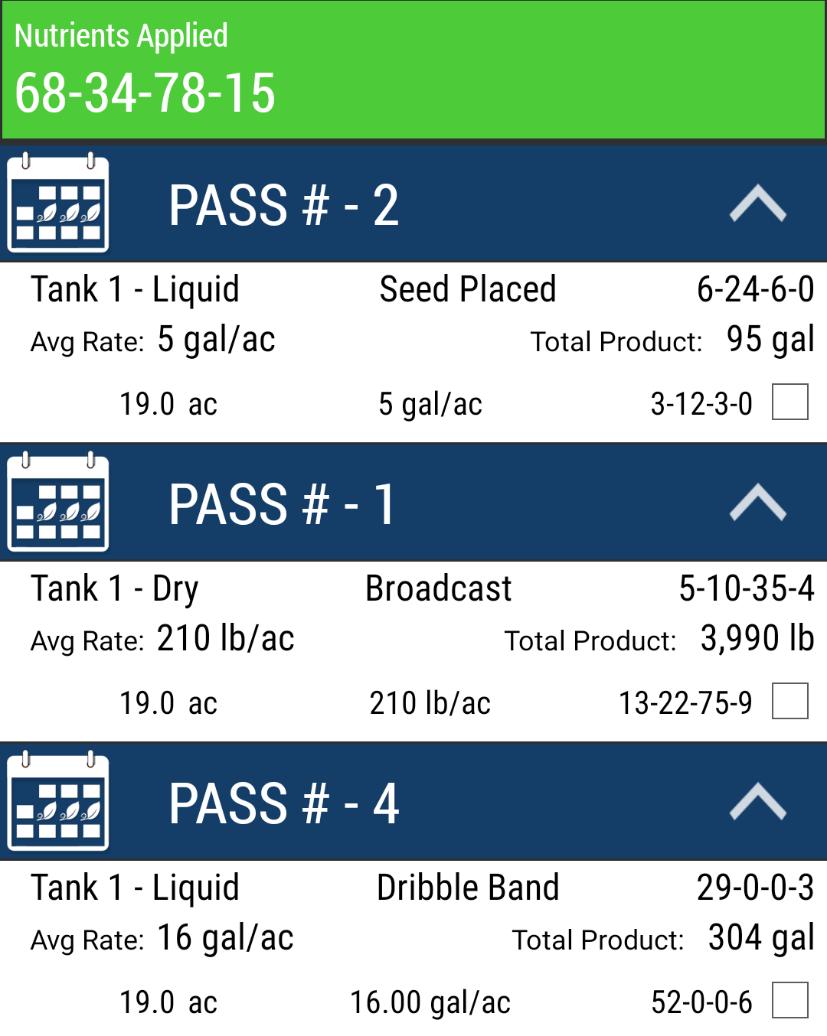 Example Nutrient Application Pre-plant broadcast keep N low, adding S Seed placed at time