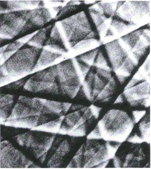 Electron channel pattern of a recrystallized